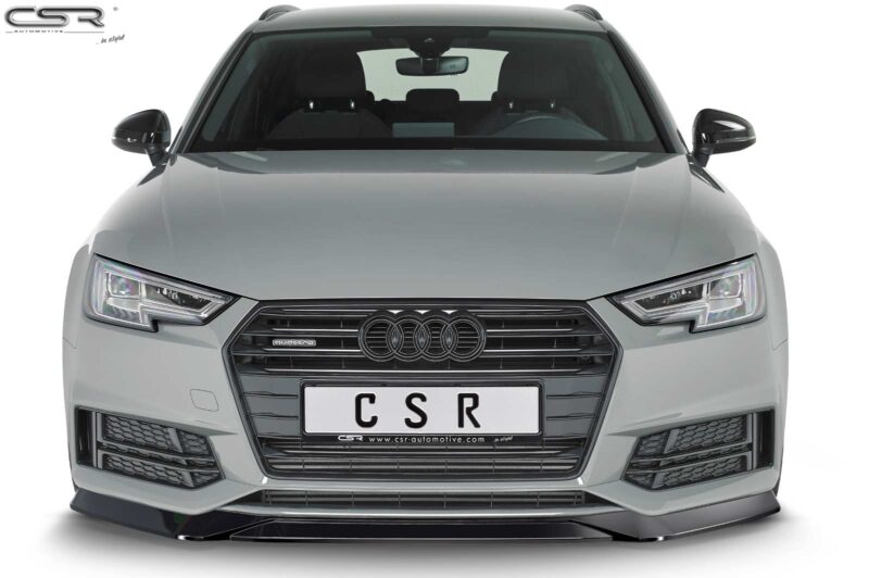 Lip delantero CSR Automotive para Audi A4 B9 8W Sine / S4 B9 8W CSL376 Negro Mate 3