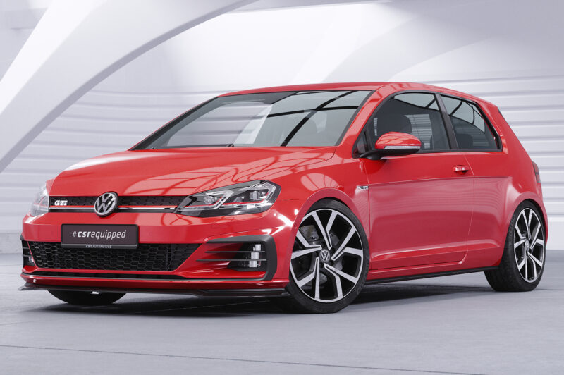 Lip delantero CSR Automotive para VW Golf 7 GTI / GTD CSL380 Negro Mate 4