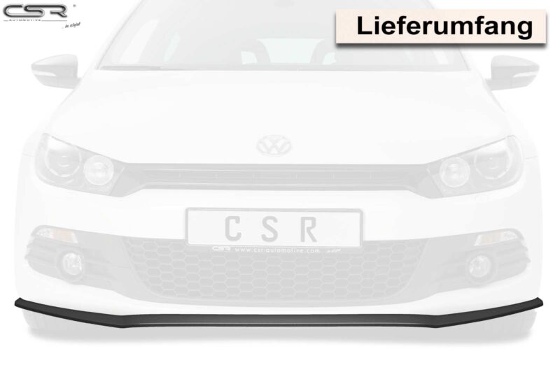 Lip delantero CSR Automotive para VW Scirocco III CSL383 Negro Mate 4