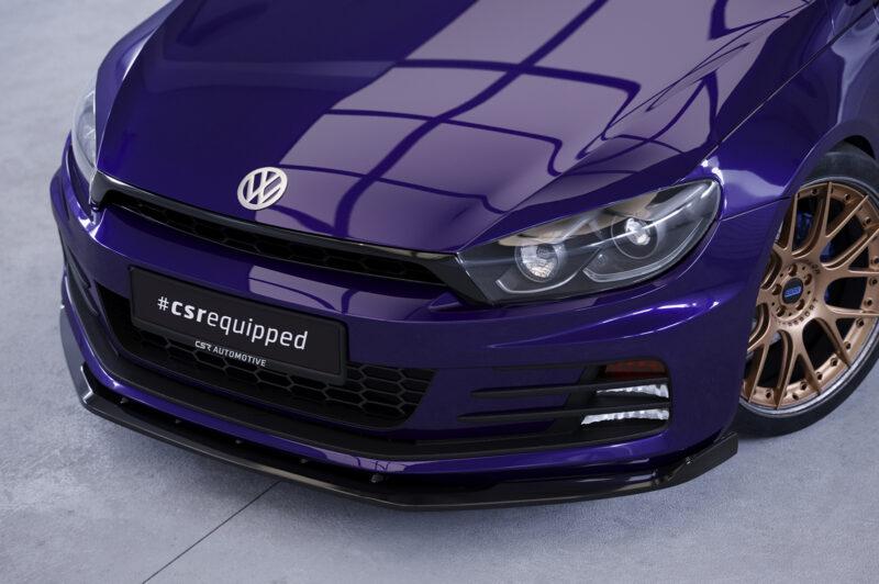 Lip delantero CSR Automotive para VW Scirocco III CSL384 Negro Mate 1