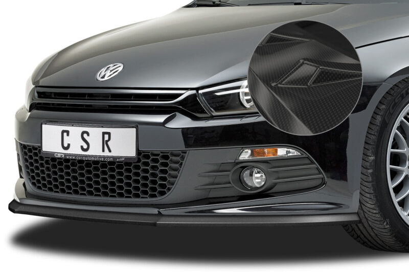Lip delantero CSR Automotive para VW Scirocco III Rine CSL385 Carbon Look 1