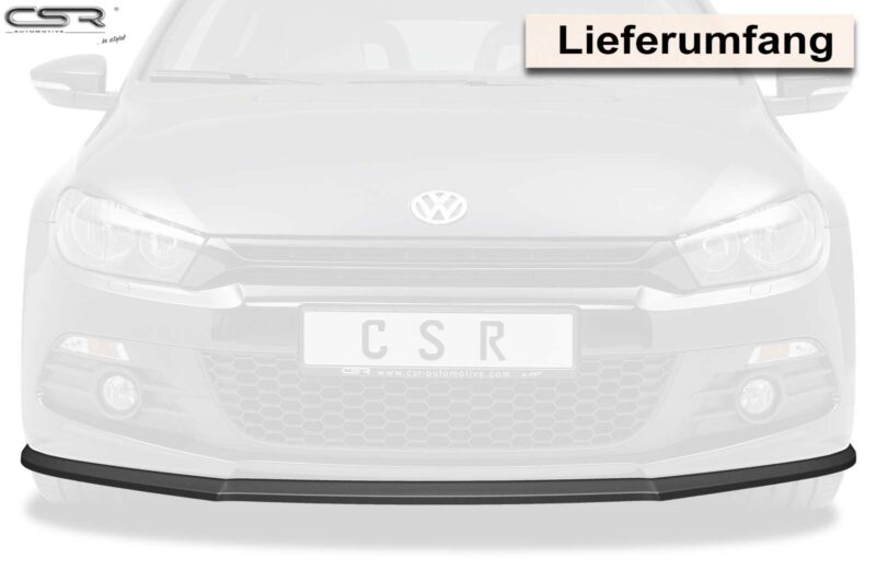 Lip delantero CSR Automotive para VW Scirocco III Rine CSL385 Negro Mate 4