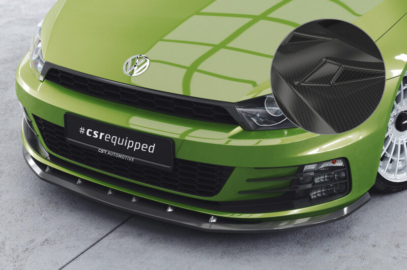Lip delantero CSR Automotive para VW Scirocco III Rine CSL386 Carbon Look 1