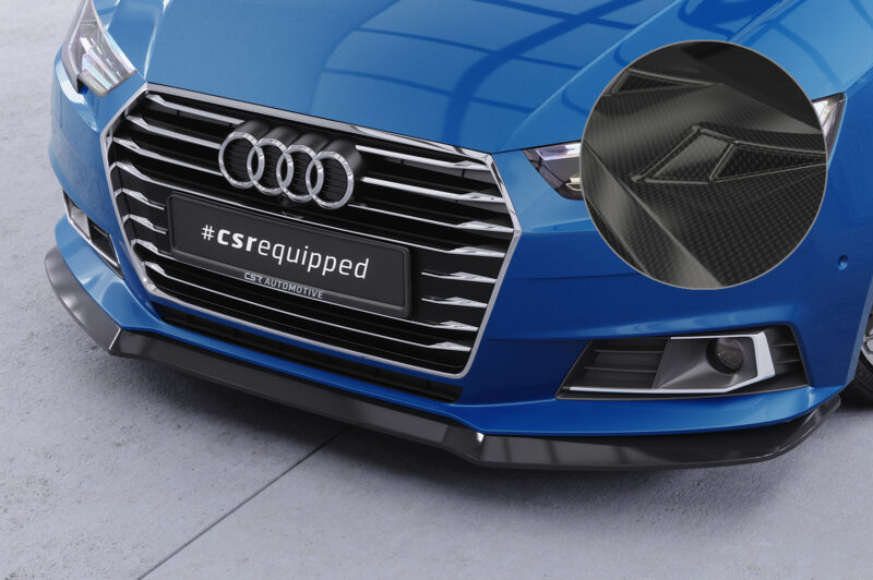 Lip delantero CSR Automotive para Audi A4 B9 (Typ 8W) CSL388 Carbon Look 1
