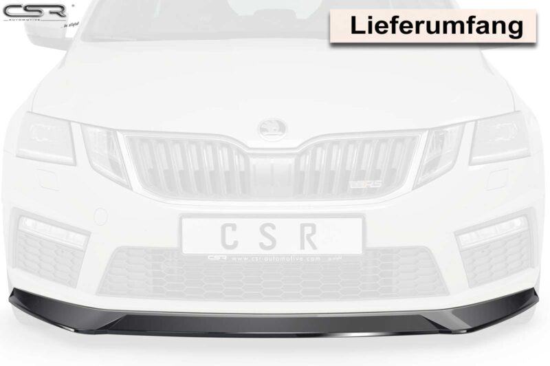 Lip delantero CSR Automotive para Skoda Octavia III (5E) RS CSL389 Negro Mate 4