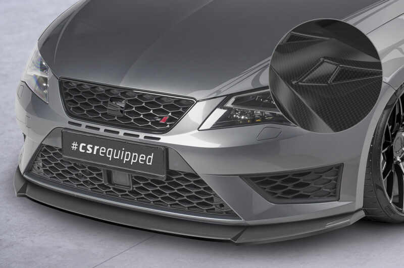 Lip delantero CSR Automotive para Seat Leon 3 (Typ 5F) Cupra/FR CSL390 Carbon Look 1