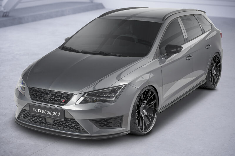 Lip delantero CSR Automotive para Seat Leon 3 (Typ 5F) Cupra/FR CSL391 Negro Mate 2