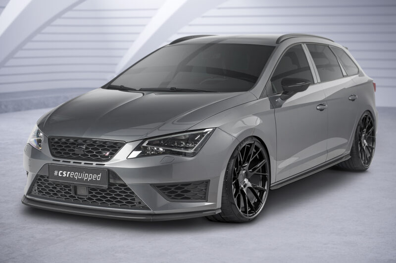 Lip delantero CSR Automotive para Seat Leon 3 (Typ 5F) Cupra/FR CSL391 Negro Mate 4