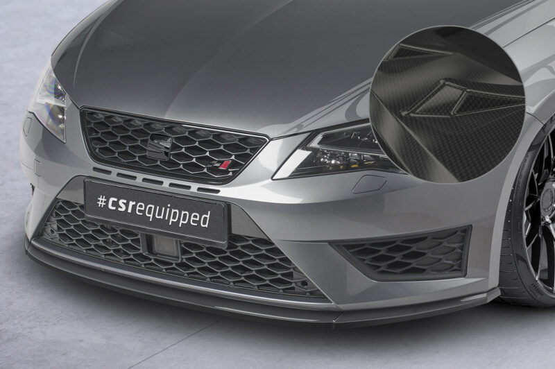 Lip delantero CSR Automotive para Seat Leon 3 (Typ 5F) Cupra/FR CSL391 Carbon Look 1