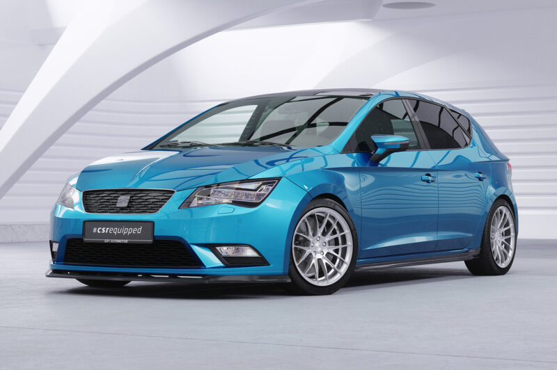 Lip delantero CSR Automotive para Seat Leon 3 (Tipo 5F) CSL394 Negro Mate 4