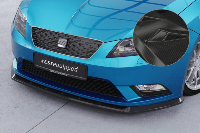 Lip delantero CSR Automotive para Seat Leon 3 (Typ 5F) CSL394 Carbon Look 1