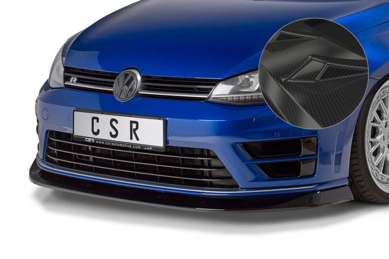 Lip delantero CSR Automotive para VW Golf 7 R CSL395 Carbon Look 1