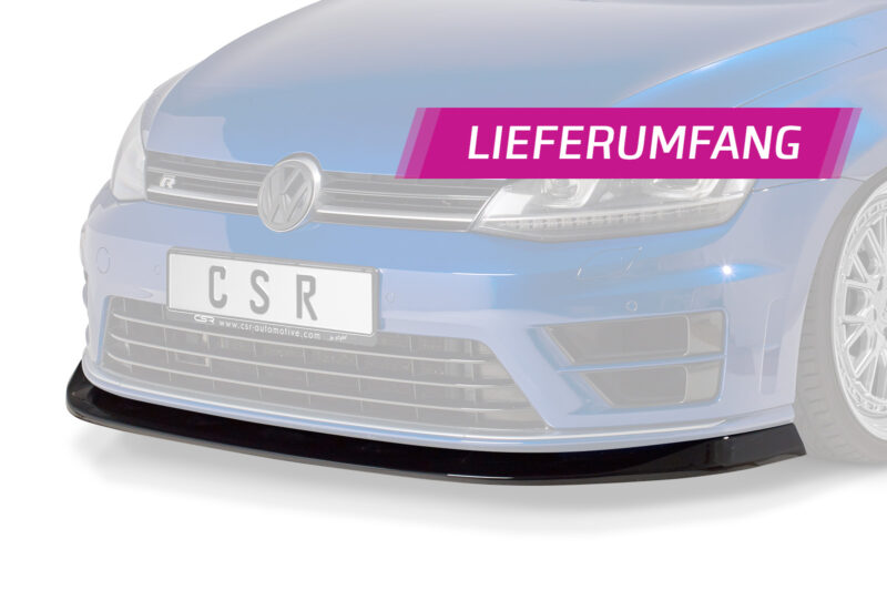 Lip delantero CSR Automotive para VW Golf 7 R CSL395 Negro Mate 5