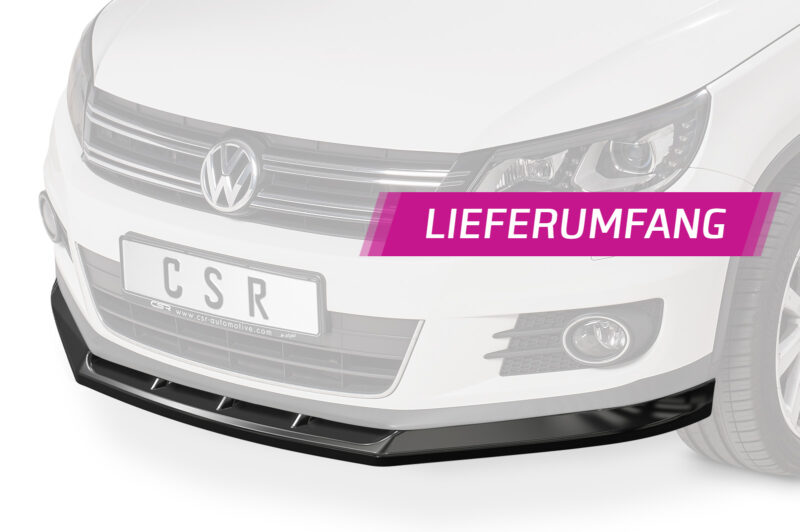 Lip delantero CSR Automotive para VW Tiguan I CSL397 Negro Mate 5
