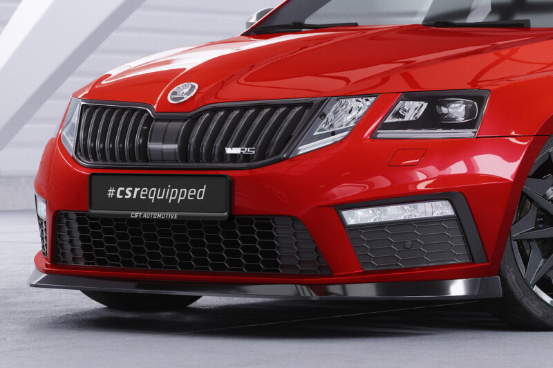 Lip delantero CSR Automotive para Skoda Octavia III 5E RS CSL399 Negro Mate 3
