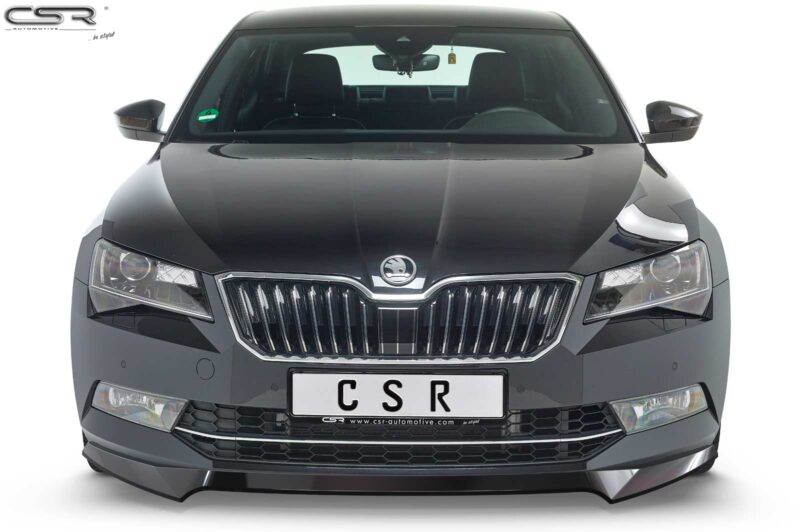 Lip delantero CSR Automotive para Skoda Superb III (Typ 3V) CSL401 Negro Mate 3