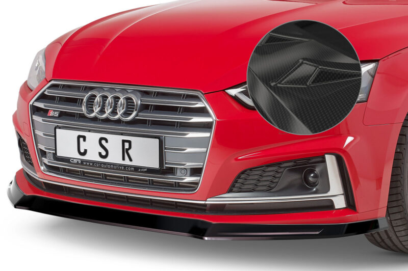 Lip delantero CSR Automotive para Audi A5 F5 Sine / S5 F5 CSL403 Carbon Look 1