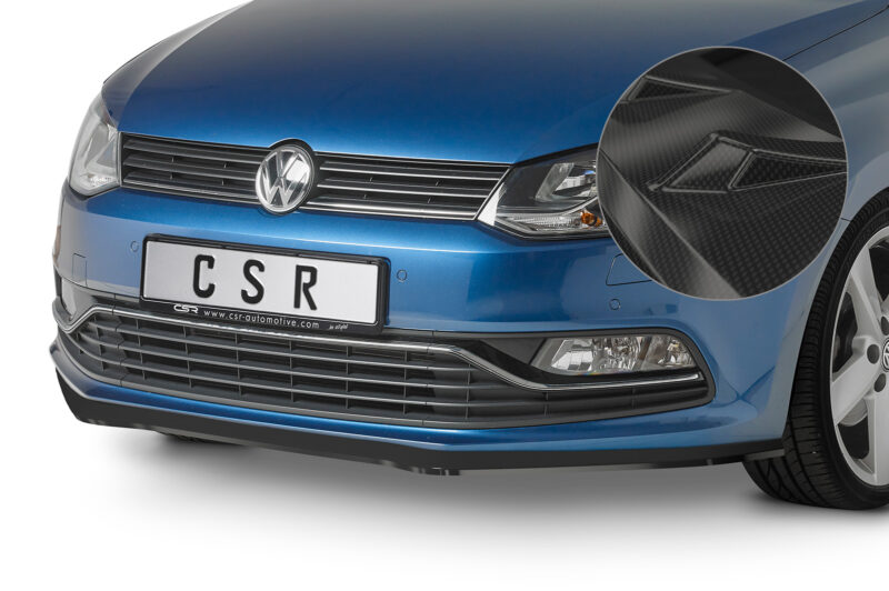 Lip delantero CSR Automotive para VW Polo V (6R/6C) Basis/GTI CSL407 Carbon Look 1