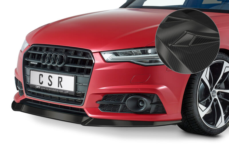 Lip delantero CSR Automotive para Audi A6 C7 4G Sine/ S6 C7 4G CSL410 Carbon Look 1