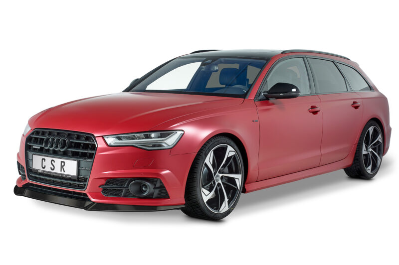 Lip delantero CSR Automotive para Audi A6 C7 4G Sine/ S6 C7 4G CSL410 Negro Mate 2