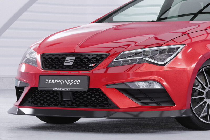 Lip delantero CSR Automotive para Seat Leon 3 (Typ 5F) Cupra/FR CSL411 Negro Mate 3