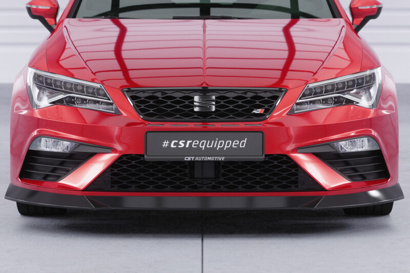 Lip delantero CSR Automotive para Seat Leon 3 (Typ 5F) Cupra/FR CSL411 Negro Mate 5