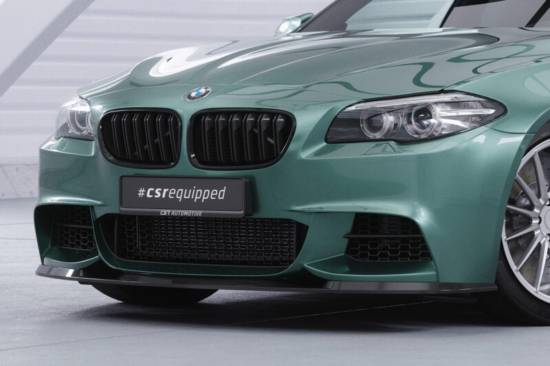 Lip delantero CSR Automotive para BMW Serie 5 F10 / F11 paquete M CSL412 Negro Mate 3