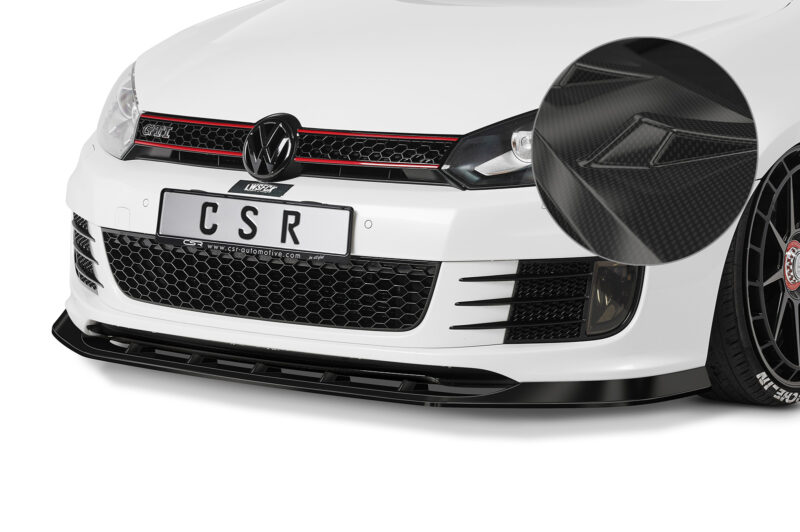 Lip delantero CSR Automotive para VW Golf 6 GTI Edition 35 CSL415 Carbon Look 1