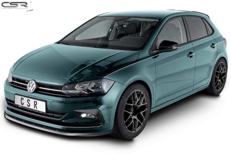 Lip delantero CSR Automotive para VW Polo VI 2G (Tipo AW) CSL417 Negro Mate 2