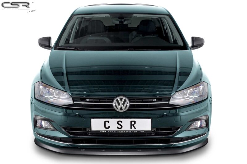 Lip delantero CSR Automotive para VW Polo VI 2G (Tipo AW) CSL417 Negro Mate 3