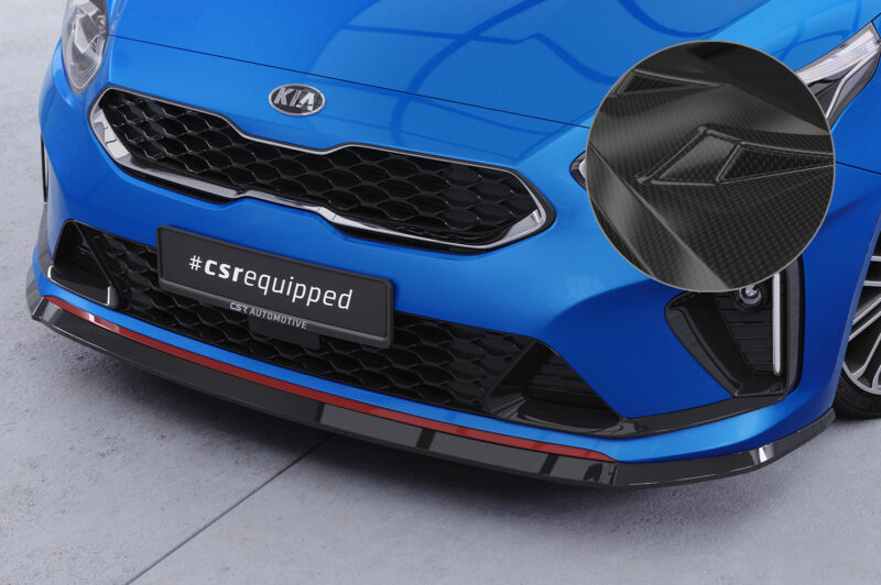 Lip delantero CSR Automotive para Kia Ceed (CD) GT CSL422 Carbon Look 1