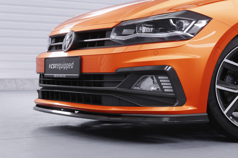 Lip delantero CSR Automotive para VW Polo VI 2G (Tipo AW) GTI / Rine CSL425 Negro Mate 2