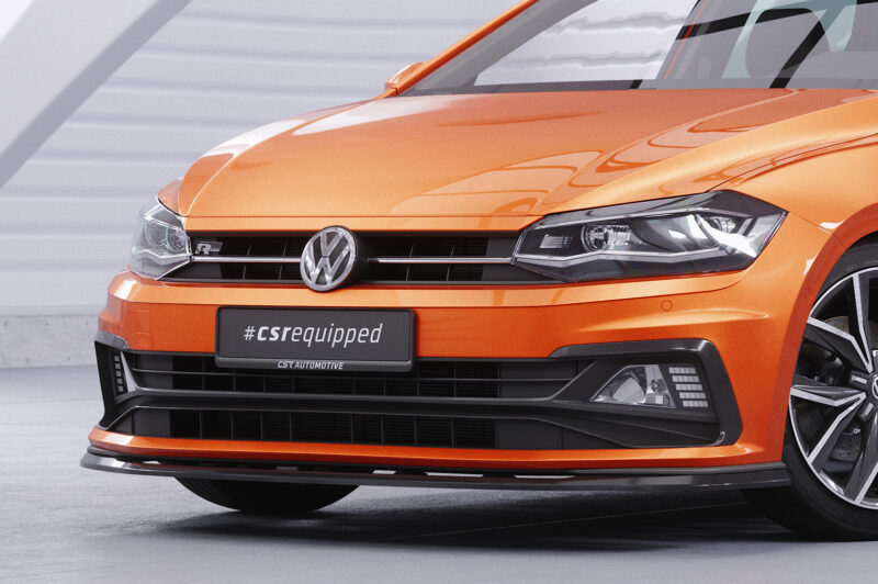 Lip delantero CSR Automotive para VW Polo VI 2G (Tipo AW) GTI / Rine CSL425 Negro Mate 3