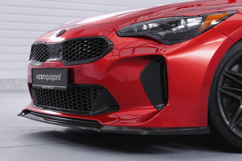 Lip delantero CSR Automotive para Kia Stinger GT CSL426 Negro Mate 2
