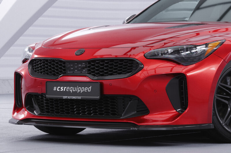 Lip delantero CSR Automotive para Kia Stinger GT CSL426 Negro Mate 3