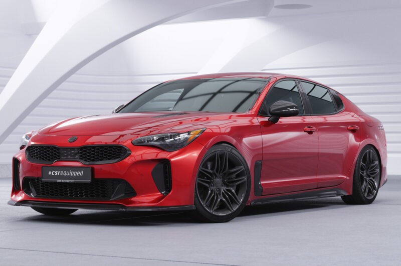 Lip delantero CSR Automotive para Kia Stinger GT CSL426 Negro Mate 4