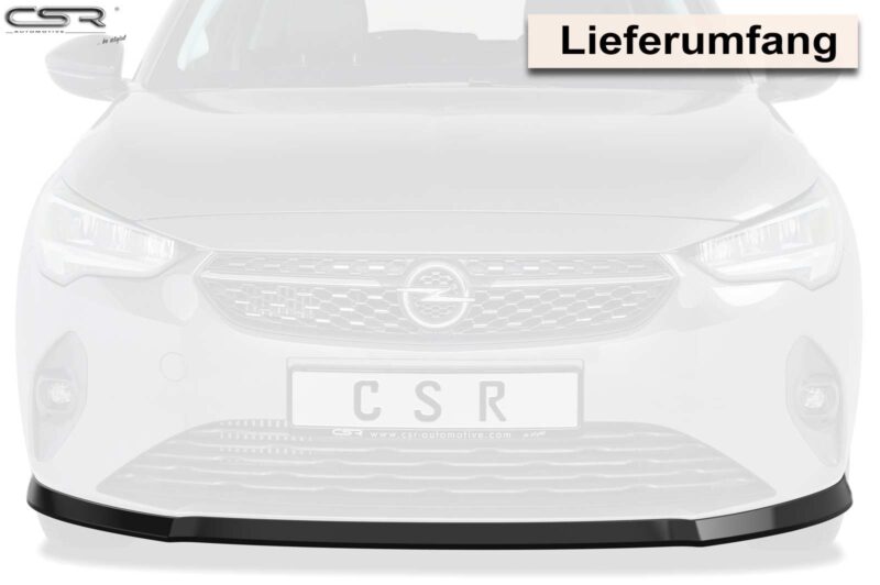 Lip delantero CSR Automotive para Opel Corsa F CSL435 Negro Mate 4