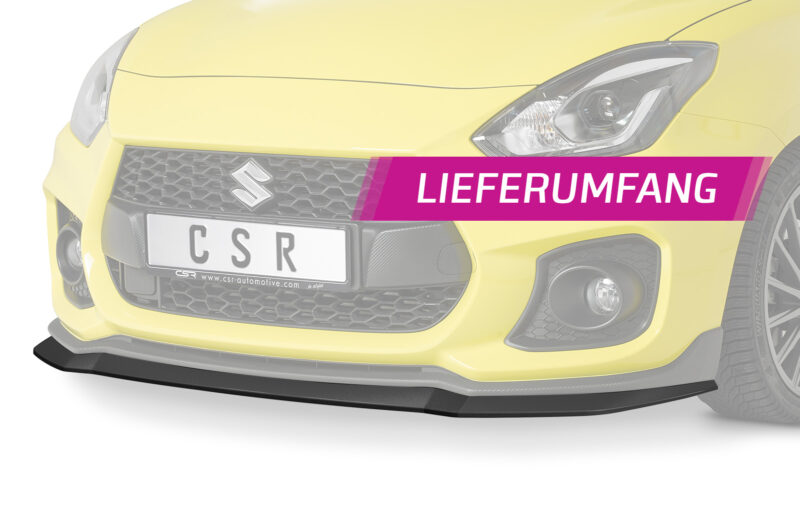 Lip delantero CSR Automotive para Suzuki Swift 6 (RZ/AZ) Sport CSL442 Negro Mate 5