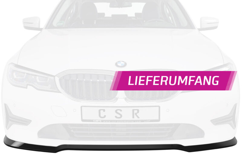 Lip delantero CSR Automotive para BMW Serie 3 G20 Sedan / G21 Touring CSL444 Negro Mate 5