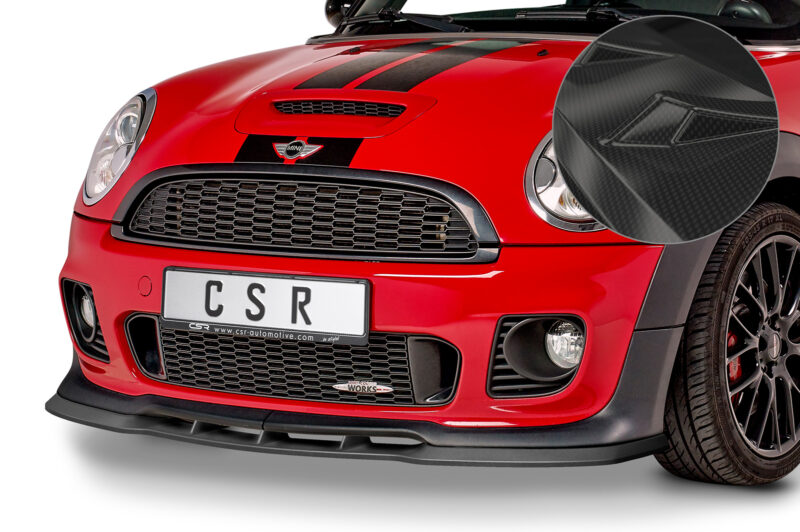 Lip delantero CSR Automotive para Mini R56 John Cooper Works CSRSL454 Carbon Look 1