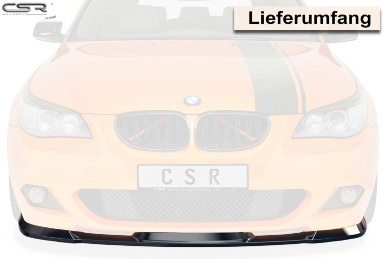 Lip delantero CSR Automotive para BMW Serie 5 E60/E61 M paquete CSRSL455 Negro Mate 4