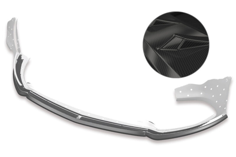 Lip delantero CSR Automotive para Mercedes-Benz CLA C118/X118 AMGine CSL456 Carbon Look 1