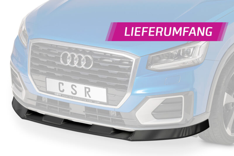 Lip delantero CSR Automotive para Audi Q2 Sine CSL457 Negro Mate 5