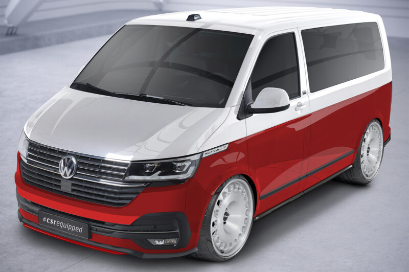 Lip delantero CSR Automotive para VW T6.1 Autobús CSL464 Negro Mate 2