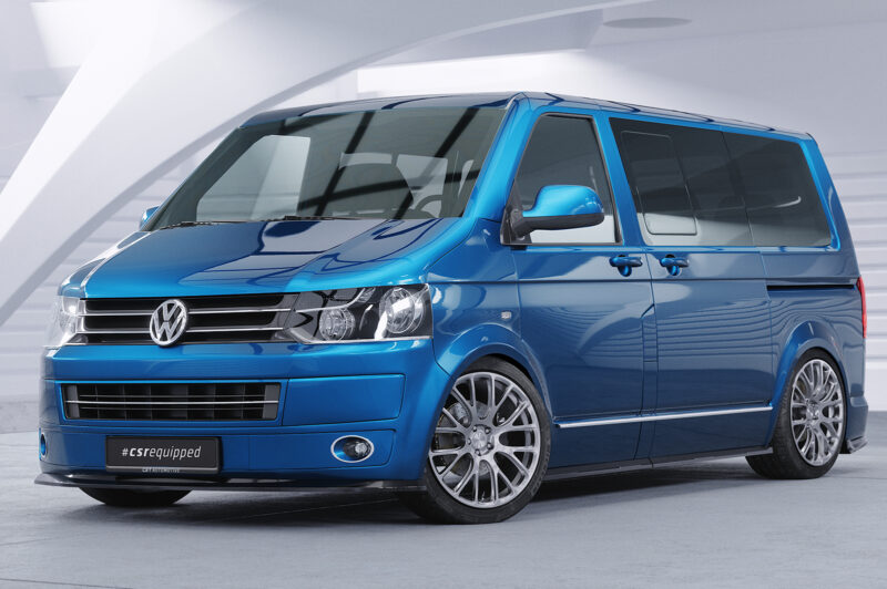 Lip delantero CSR Automotive para VW T5 Autobús CSL465 Negro Mate 4