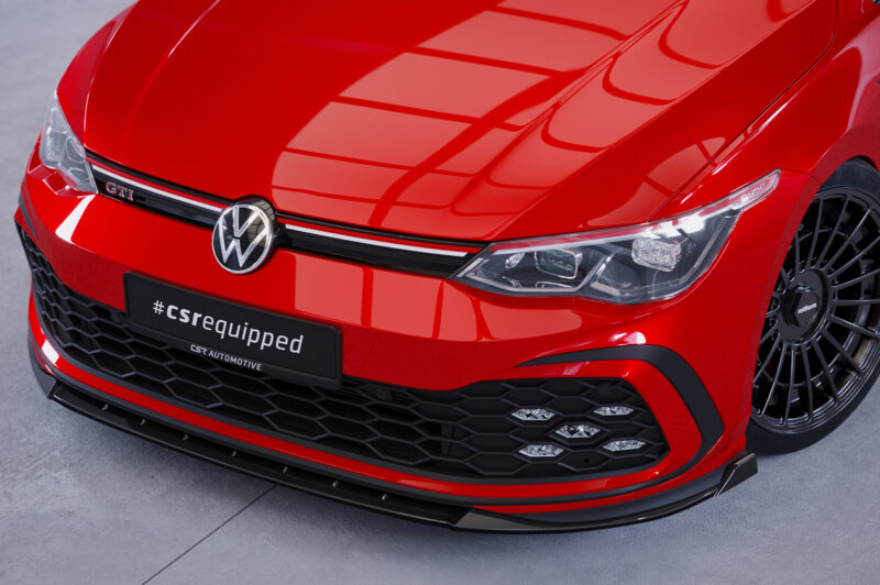 Lip delantero CSR Automotive para VW Golf 8 (tipo CD) GTI/GTD/GTE/Rine CSL466 Negro Mate 1