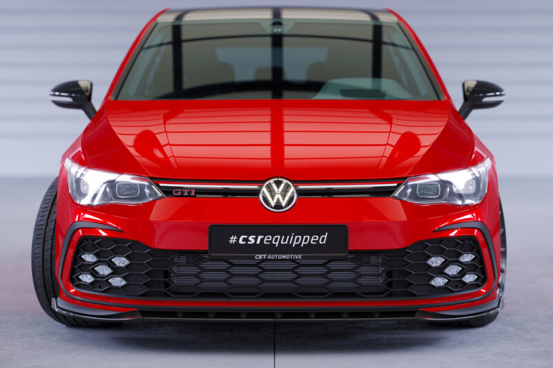 Lip delantero CSR Automotive para VW Golf 8 (tipo CD) GTI/GTD/GTE/Rine CSL466 Negro Mate 4