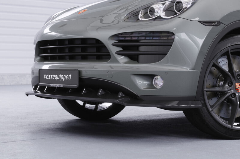 Lip delantero CSR Automotive para Porsche Cayenne tipo 92A CSL470 Negro Mate 2
