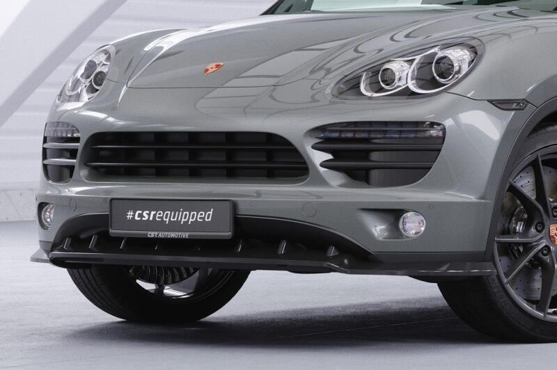 Lip delantero CSR Automotive para Porsche Cayenne tipo 92A CSL470 Negro Mate 3