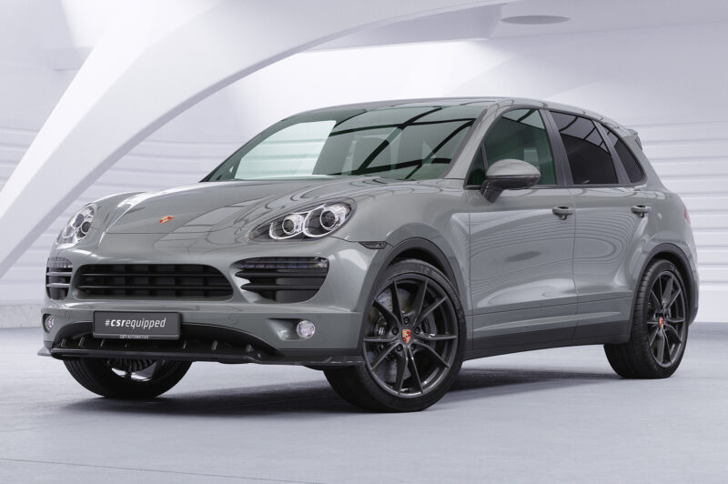 Lip delantero CSR Automotive para Porsche Cayenne tipo 92A CSL470 Negro Mate 4